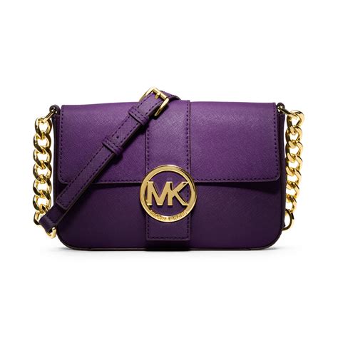 michael kors fulton handbag purple|purple michael kors purse outlet.